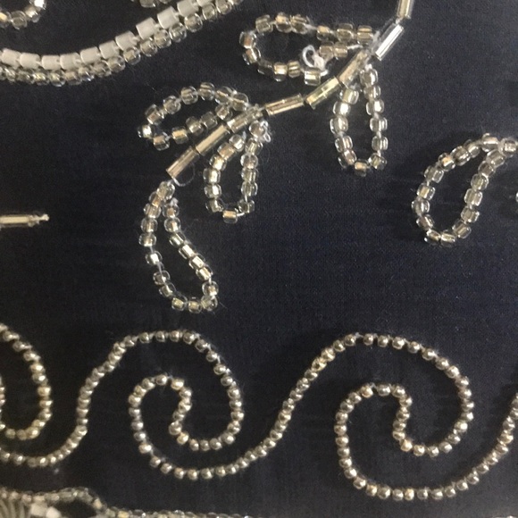 “A. J. BARI” Beaded, Sequined and Silk Ladies Top - Picture 9 of 15